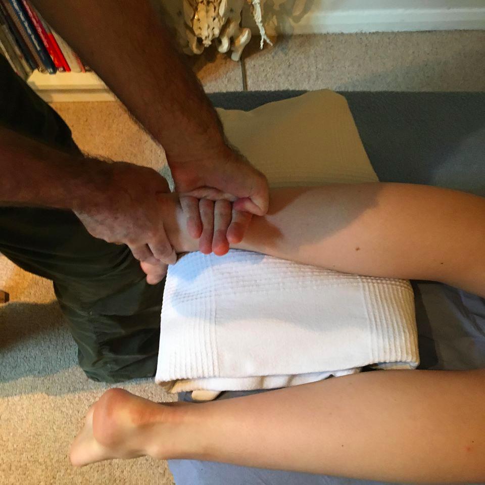 Image A -- Rolfing Calf release